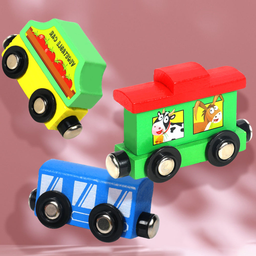 Wooden Train Toys Assembling Blocks Toy K5165