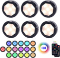 6 Packs Battery Operated Color Changing Dimmable Under Cabinet Light X74139