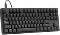 Tenkeyless Mechanical Keyboard with Anodized Aluminum Case, PBT Keycaps, USB-C, White Backlit LED, Linear Switches L47518