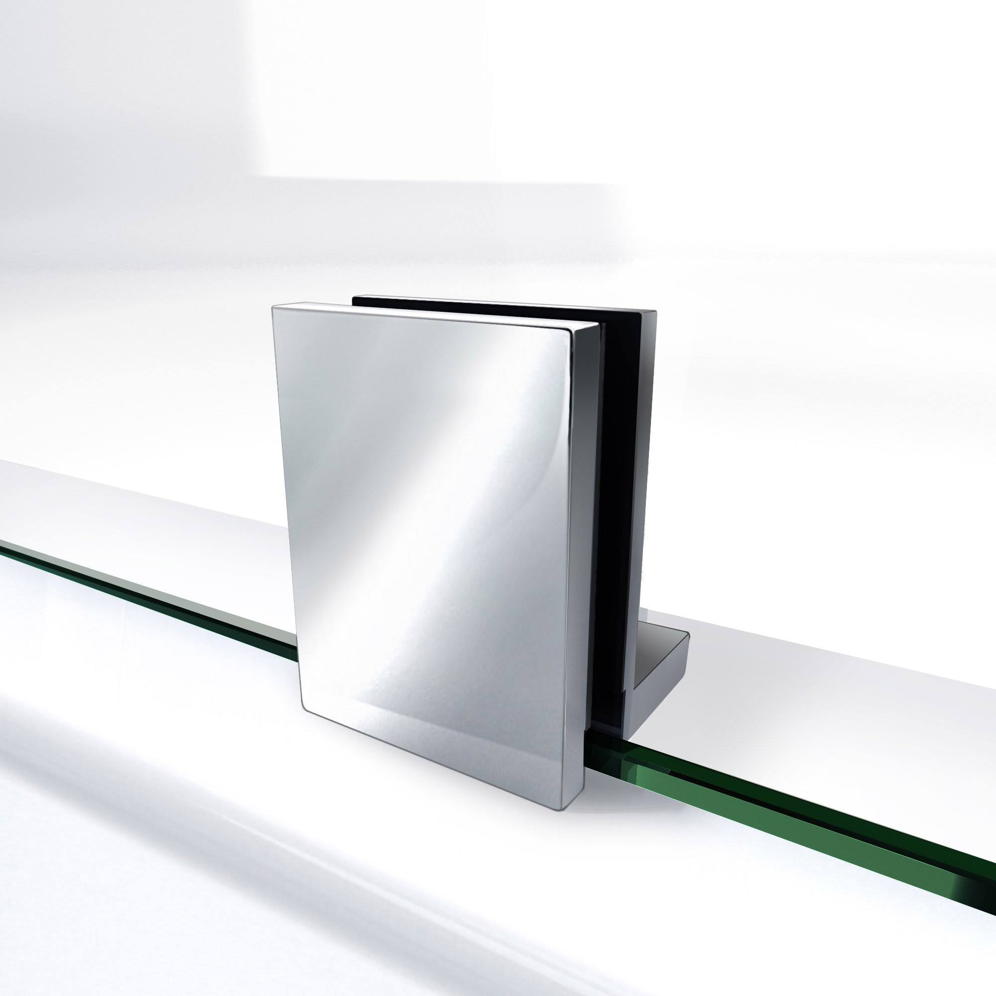 Fully Frameless Hinged Shower Door Chrome A104