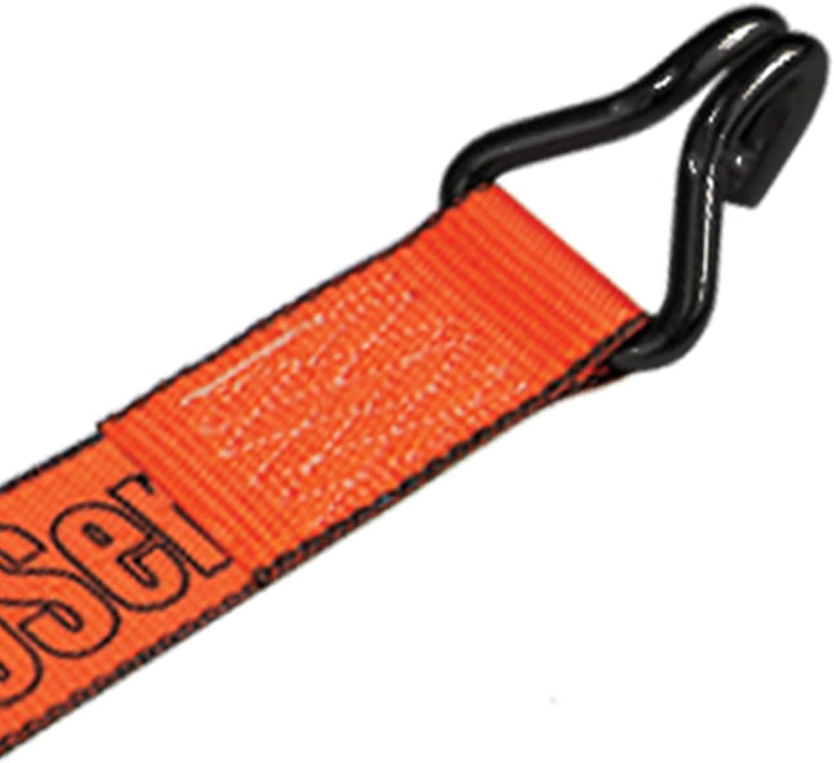 2 Inch x 15 Foot Winch Strap with Heavy Wire Hook, 4 Pack L834515