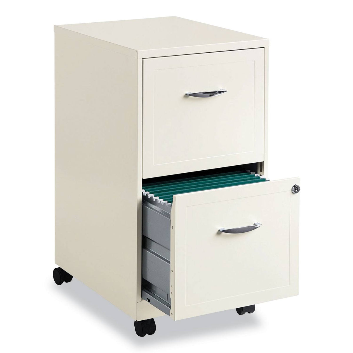 Vertical Mobile File Cabinet with 2 File Drawers D2208