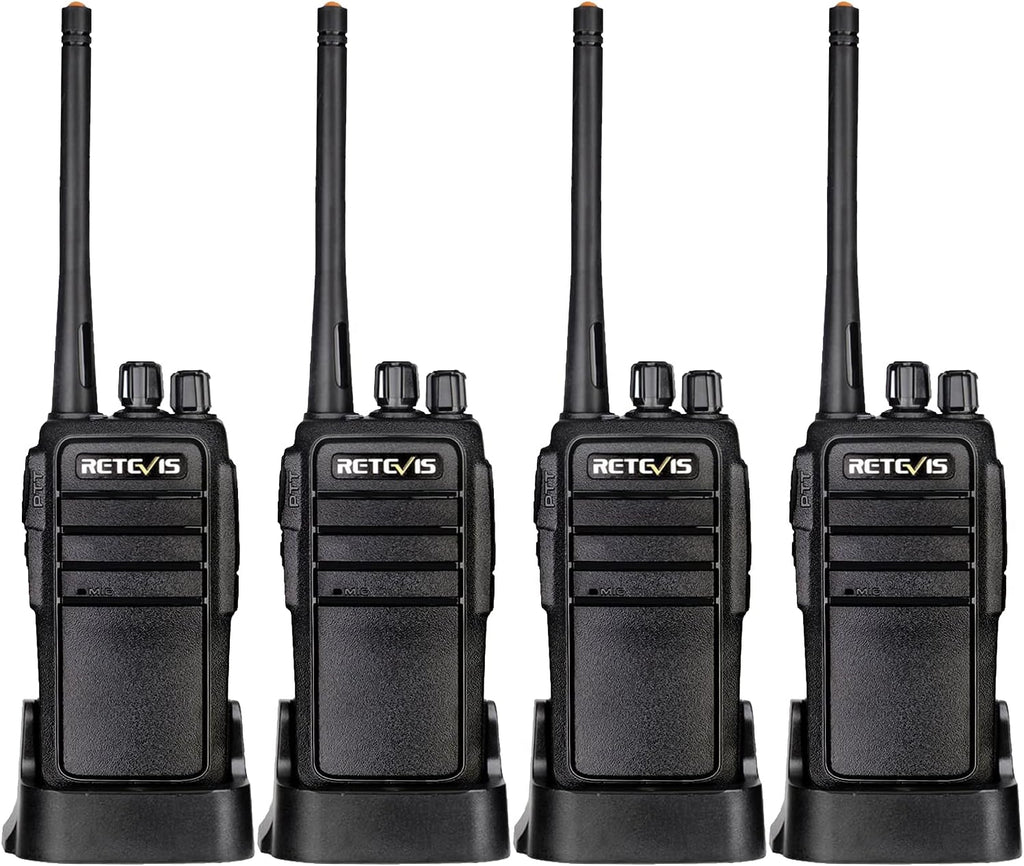 Case of 4 Rechargeable Two Way Radios 16 Channels VOX Hands Free P806451