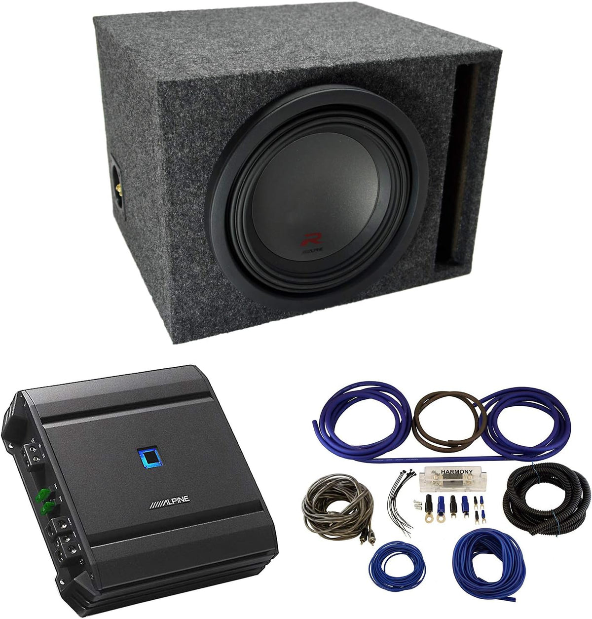 Single 10" Loaded Vented Port Sub Box Enclosure V400