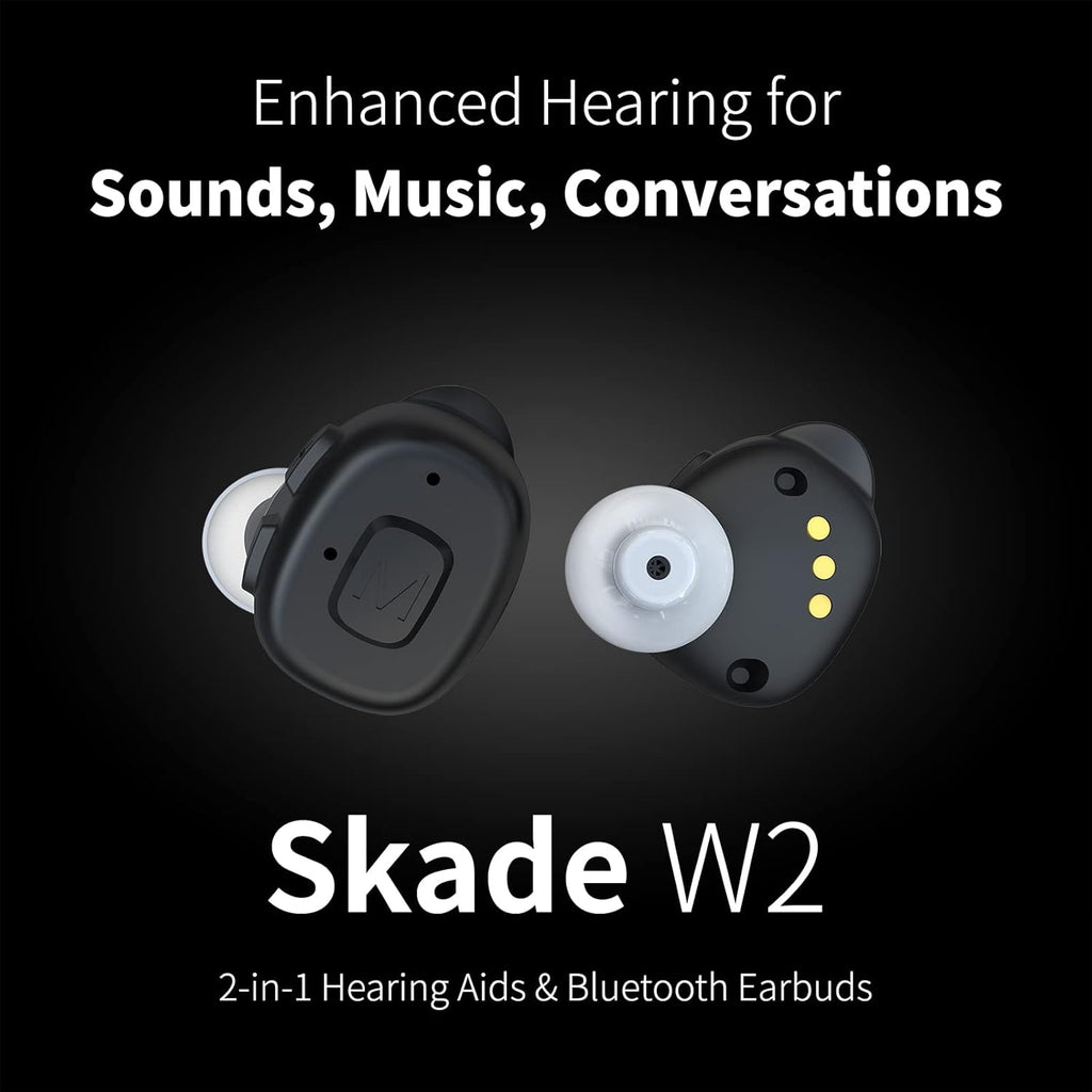 Rechargeable Bluetooth Hearing Aids with Noise Cancelling, Pair V84625