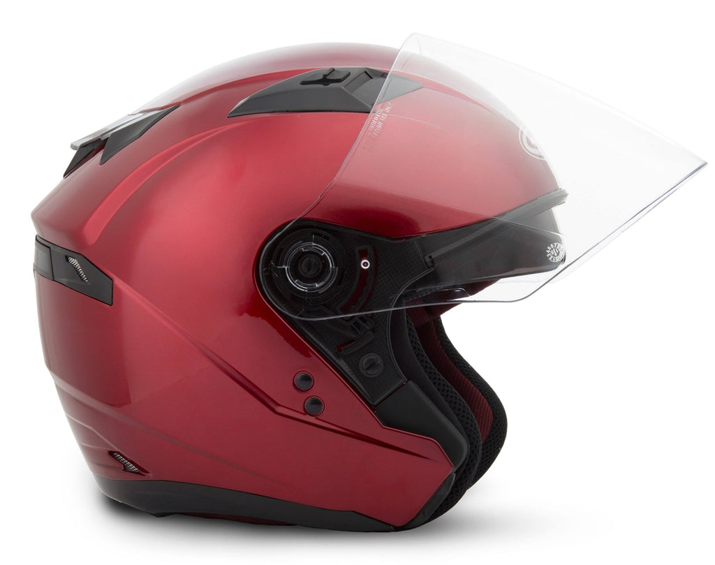 Open-Face Helmet Candy Red J796774