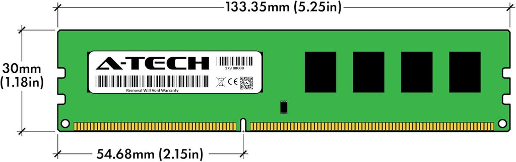 8GB DDR3 / DDR3L 1066MHz Desktop Memory Module (1 x 8GB) PC3-8500 Non-ECC Unbuffered DIMM 240-Pin 2Rx8 1.35V Low Voltage Dual Rank Computer RAM Upgrade Stick Pack of 2 F11427