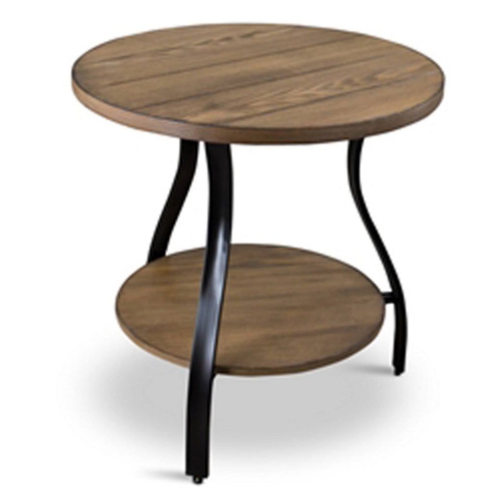 3-Piece Wood and Metal Table Set J296
