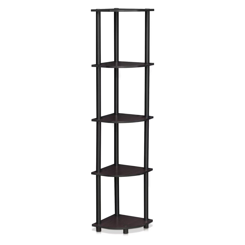 5 Tier Corner Display Rack in Dark Walnut Z18198