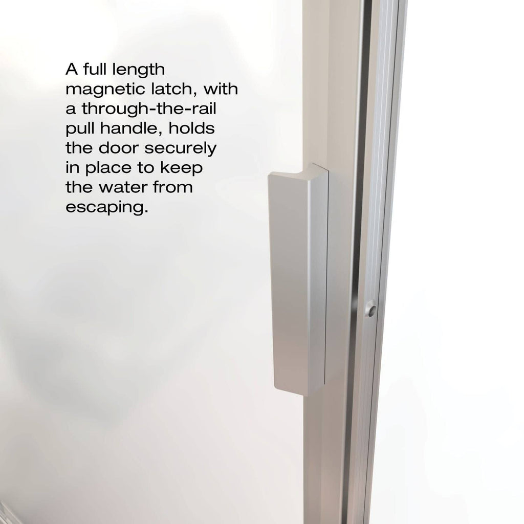 Pivot Framed Shower Door with Silver C474