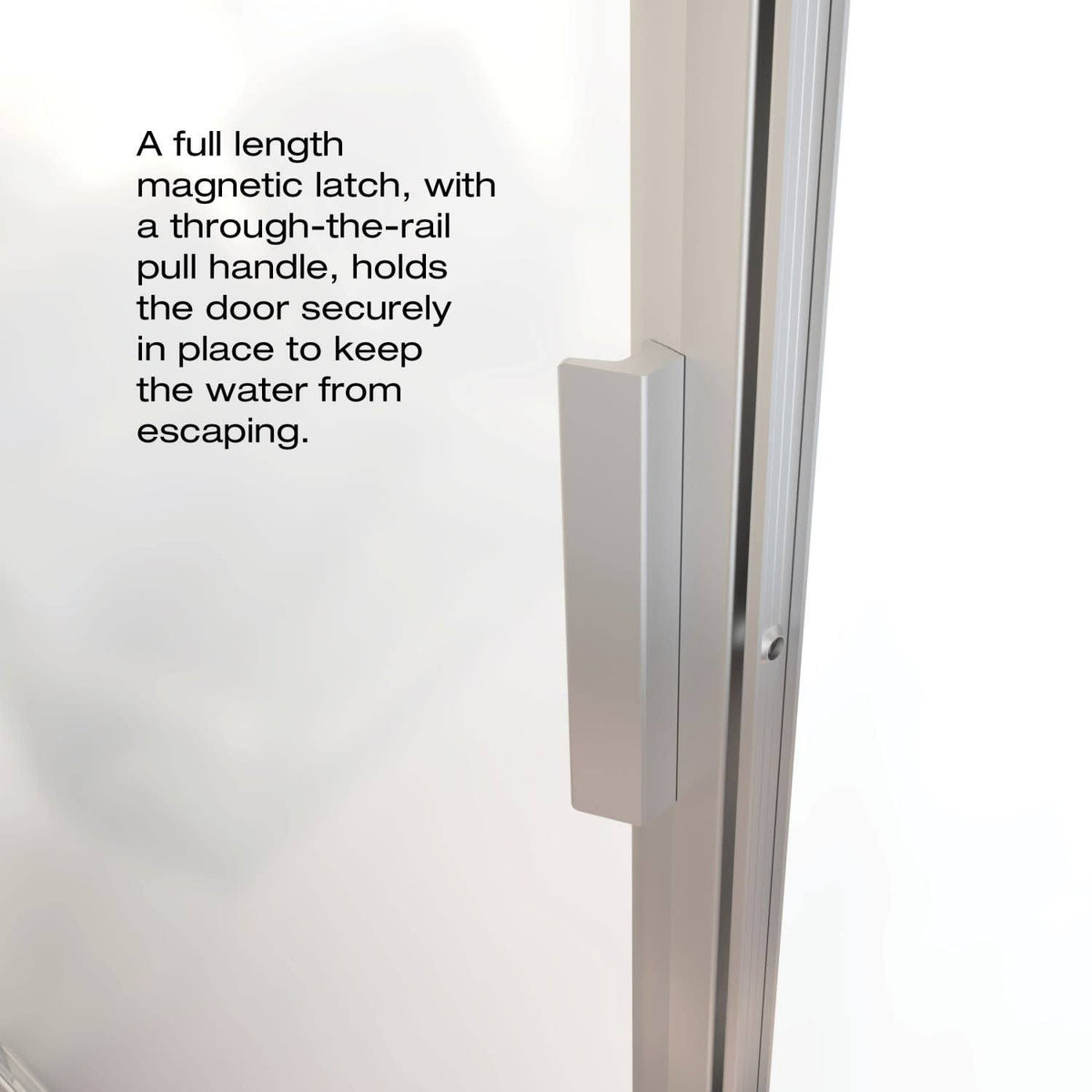 Pivot Framed Shower Door with Silver C474