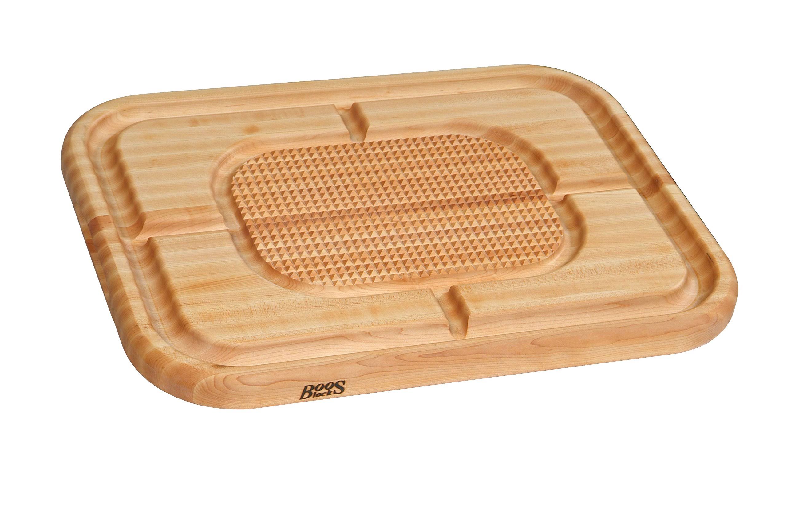 24 inch x 18 inch x 1-1/2 inch Maple Carving Board N847