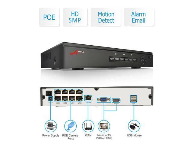 Wireless Outdoor 8 Channel NVR 4pcs 1TB HDD Security Camera System O835