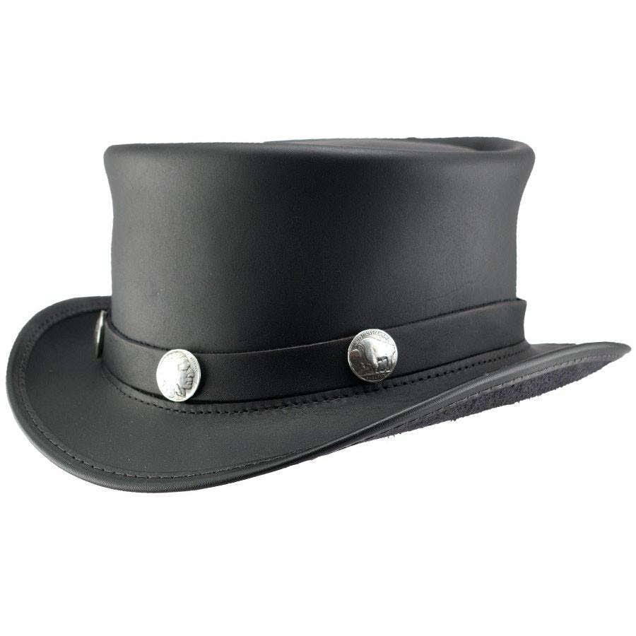 Leather Top Brown X-Large Hat Y74425
