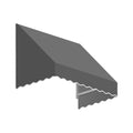Gray Window Entry Awning P8915