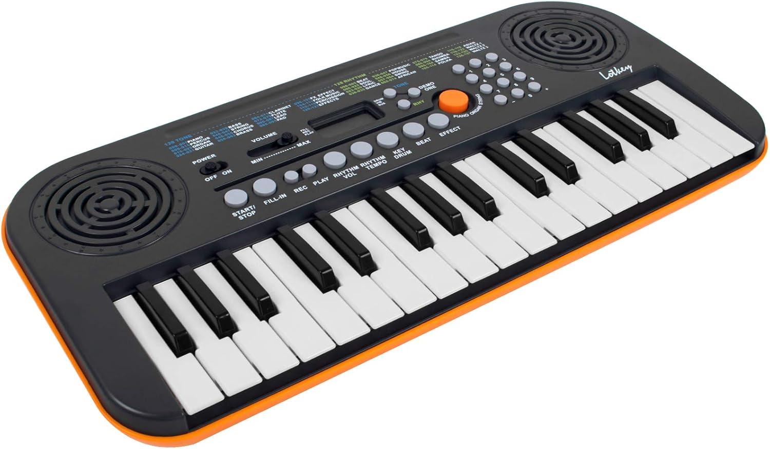 61 Key Digital Piano Portable Electronic Keyboard with Built-In Speaker, Microphone, Music Stand W61204