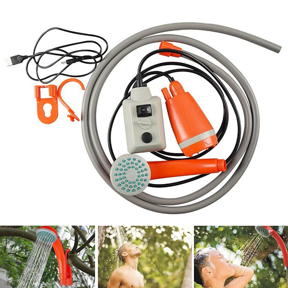 Portable Camping Shower Pump Rechargeable Shower Head T697