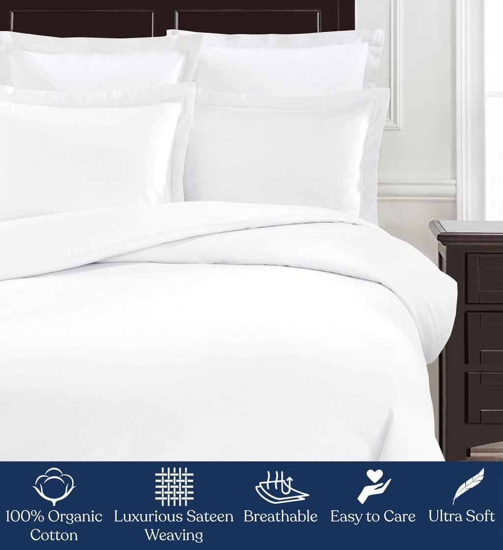 Euro Sham Pack of 2, 100% Organic Cotton, 400 Thread Count Q26791