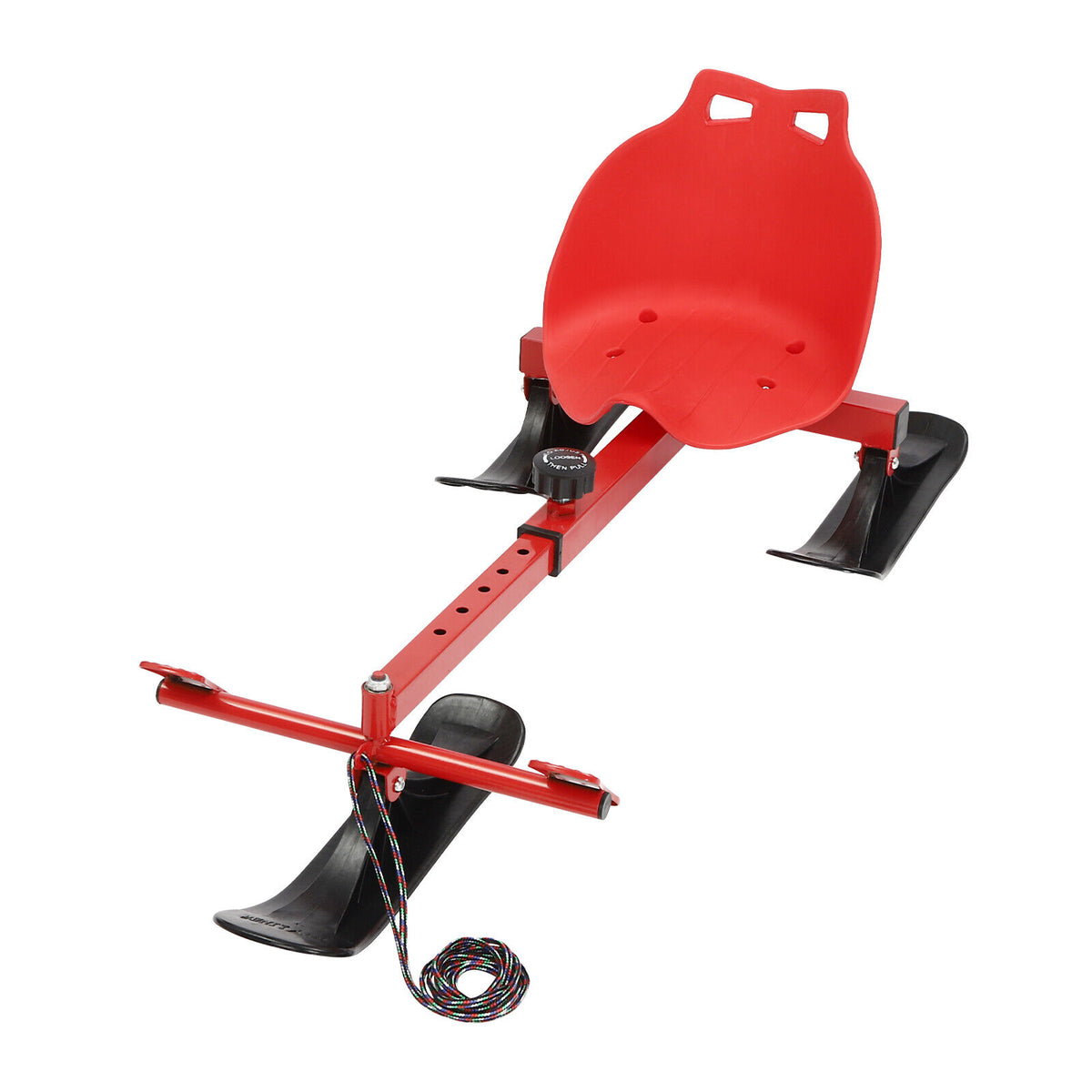 Steel Frame Snow Scooter Sled Ski Slider with Steering Pedal T812