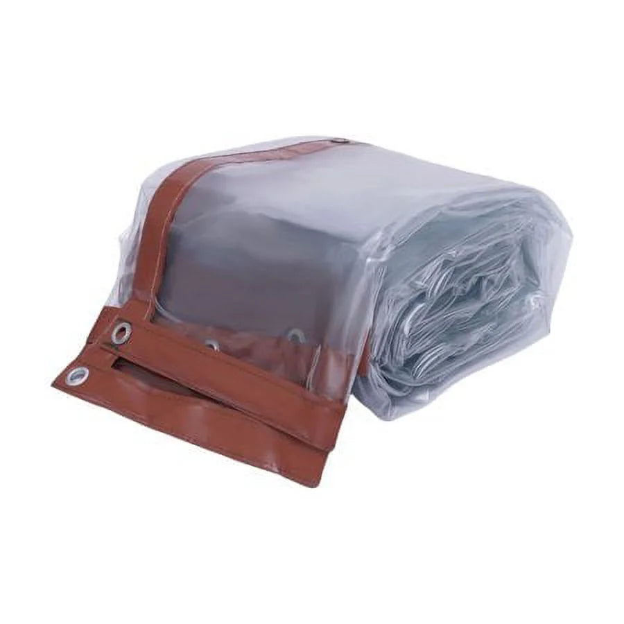 8x20FT Clear PVC Waterproof Canopy Tarp W5712