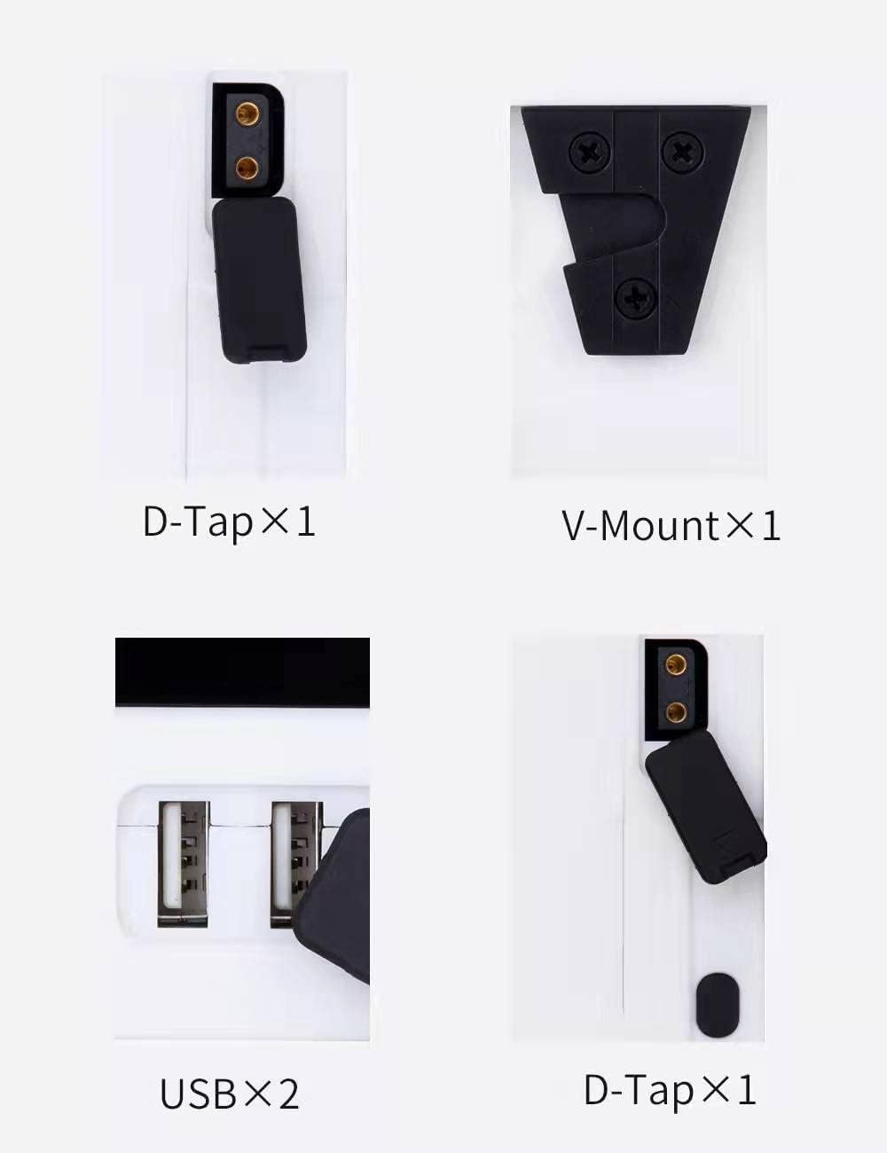 99Wh 14.4V Rechargeable V Mount Battery with D-tap Cable and Charger Q12522