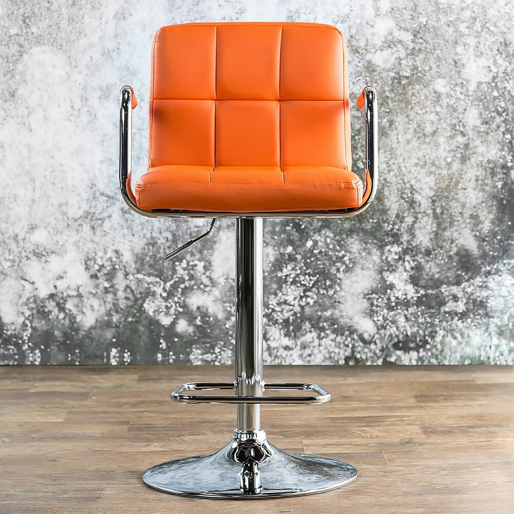 Green Adjustable Swivel Barstool Set of 2 F883303