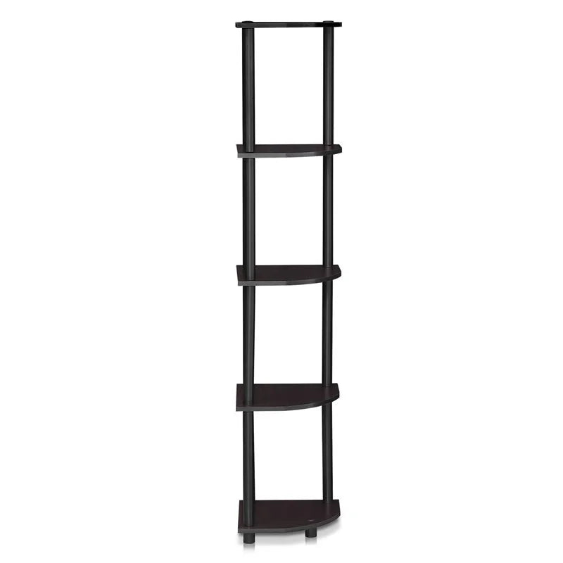 5 Tier Corner Display Rack in Dark Walnut Z18198