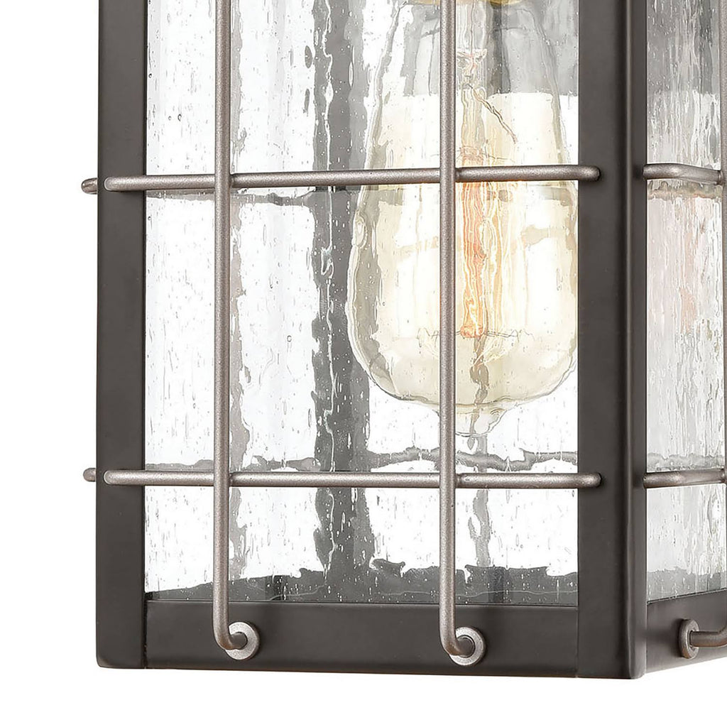 Matte Black 1-Light Sconce W30443