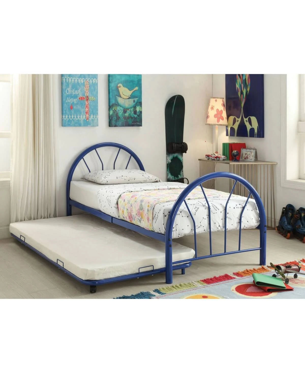 White Twin Trundle O462941