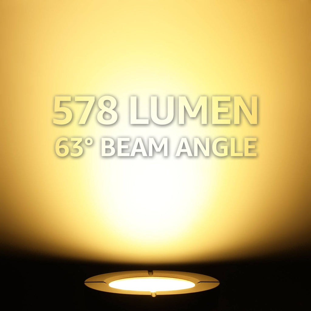 6W Flat Top Well Light Low Voltage 3000K Warm White 6Pack B812348