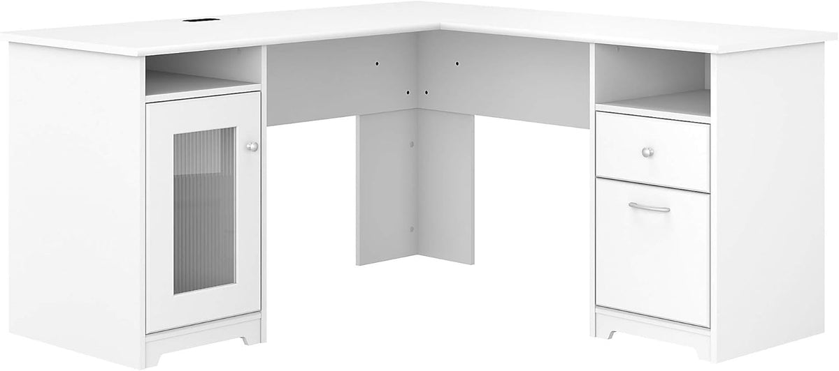 Ash Gray L Shape Desk N89128