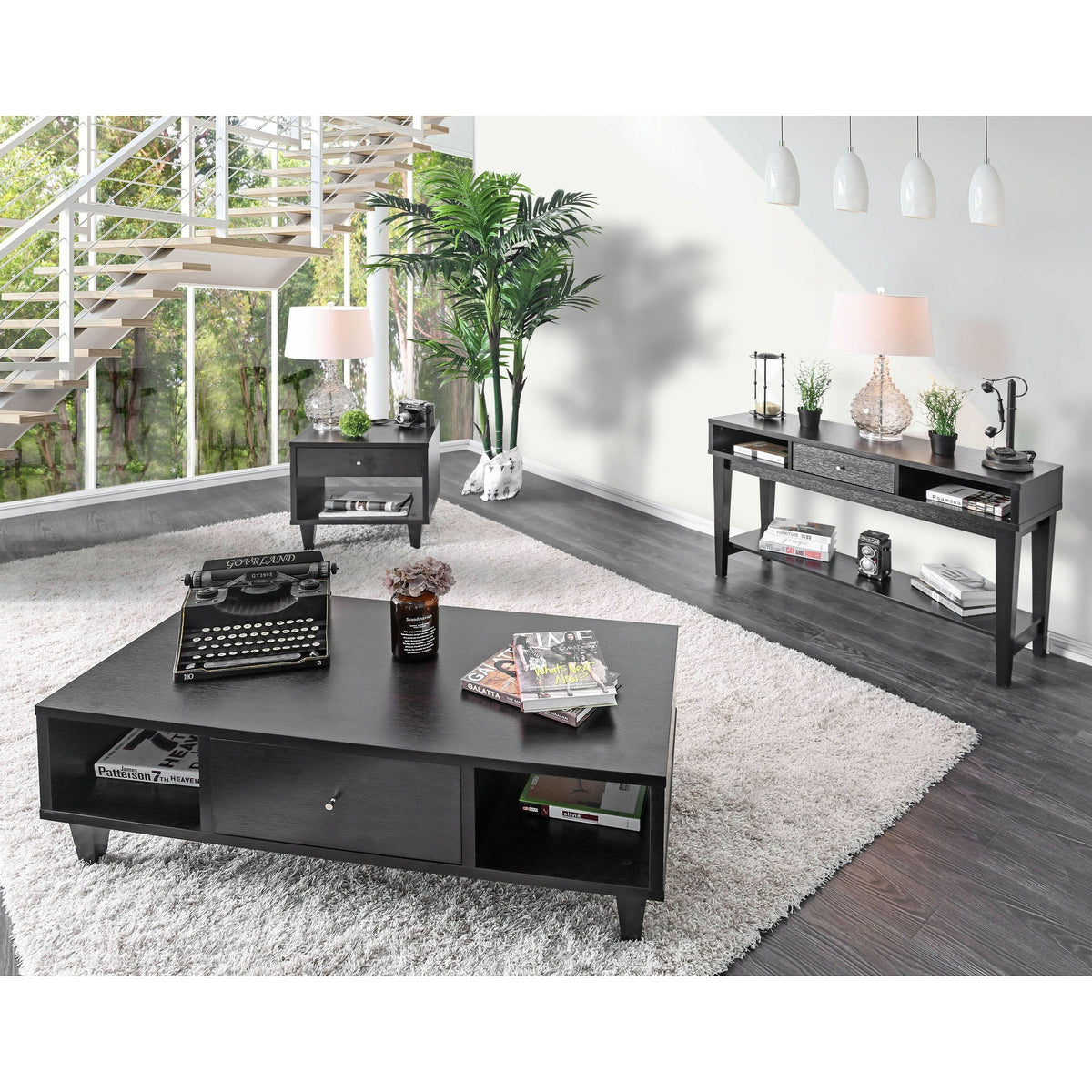 Espresso 1-Drawer End Table M4946