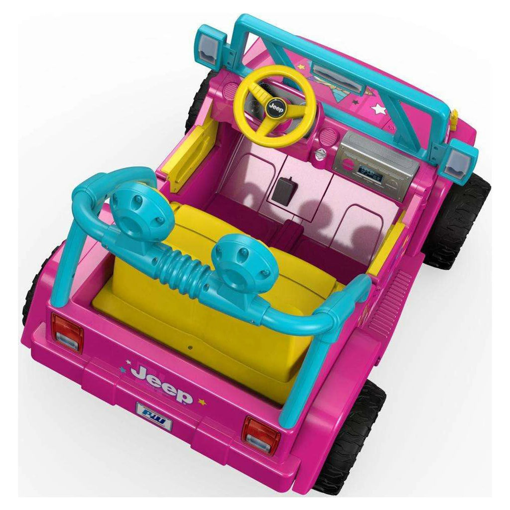 Barbie Jeep Wrangler with Music and Power Lock Brakes B12750