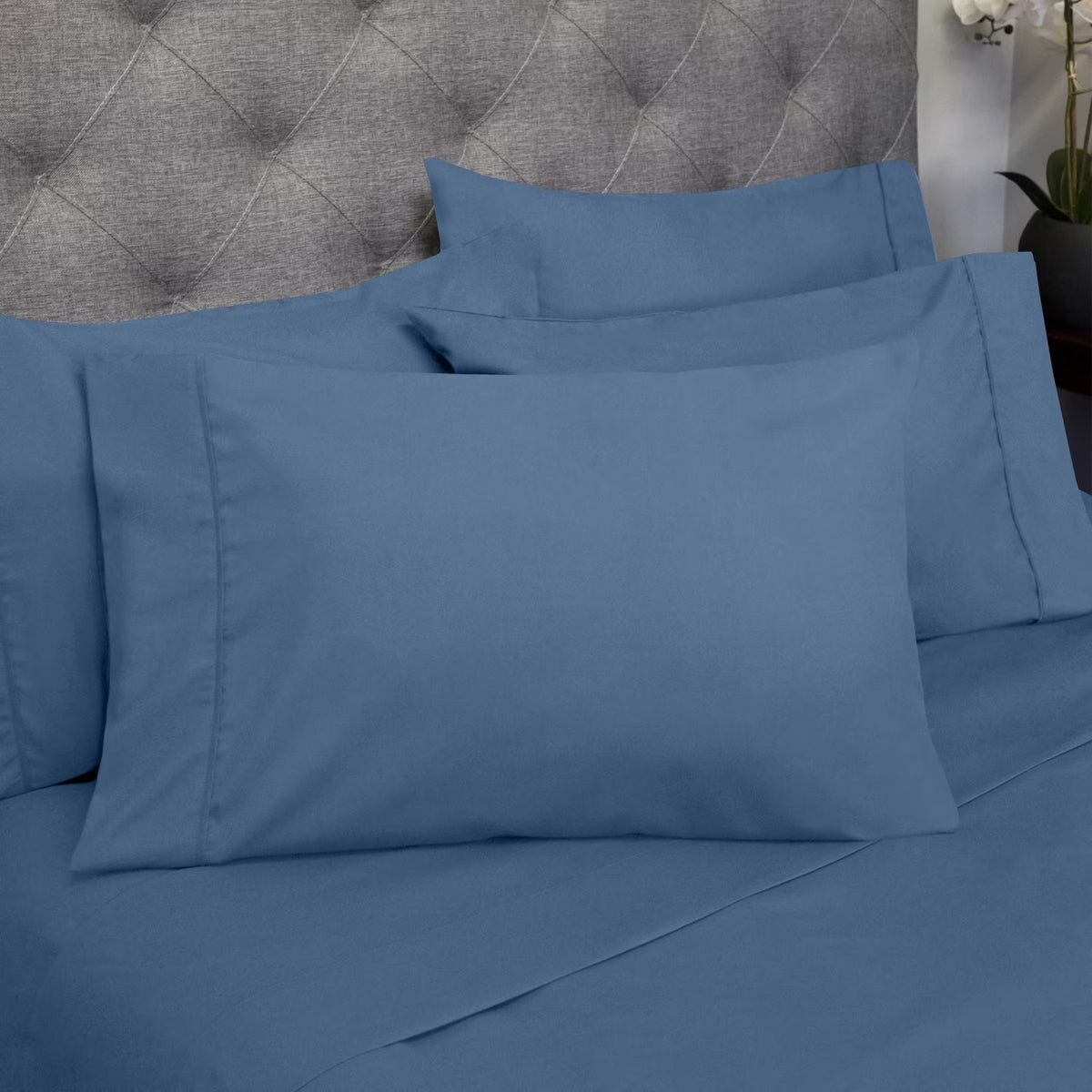 Queen Denim Microfiber Sheet Set D50634
