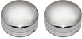 Pair of 2 Rear 17 Inch Steel Wheel Chrome Hub Center Caps Y237