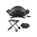 Black Electric Grill with Grill Cover and Cart Bundle F8844