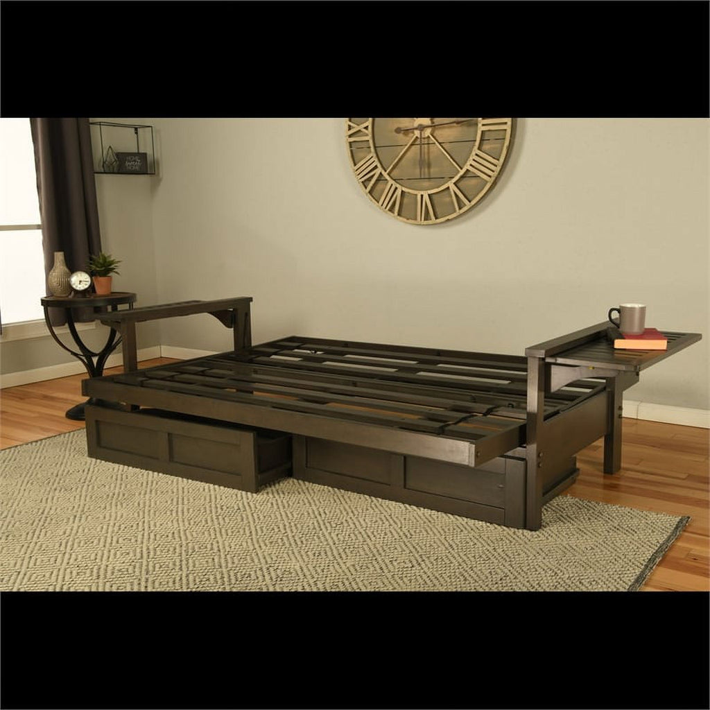 Blue Sofa Sleeper with Storage and Mattress R9381