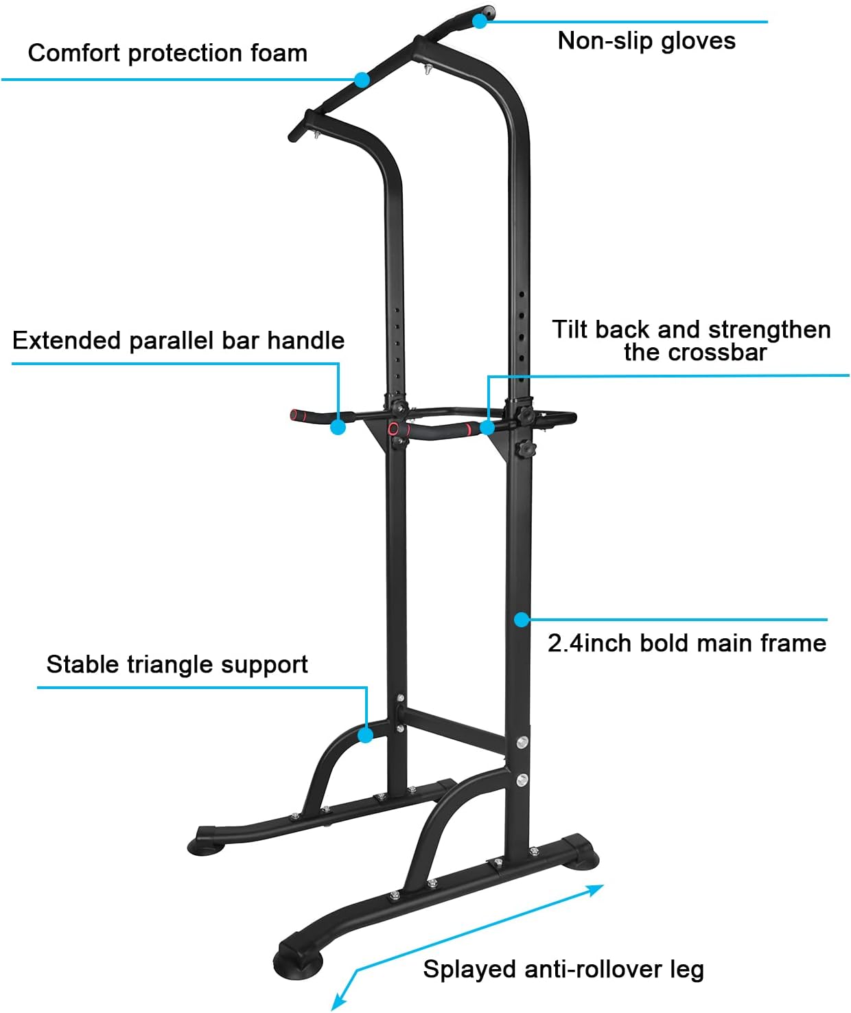 Free Standing Pull Up Dip Station J938