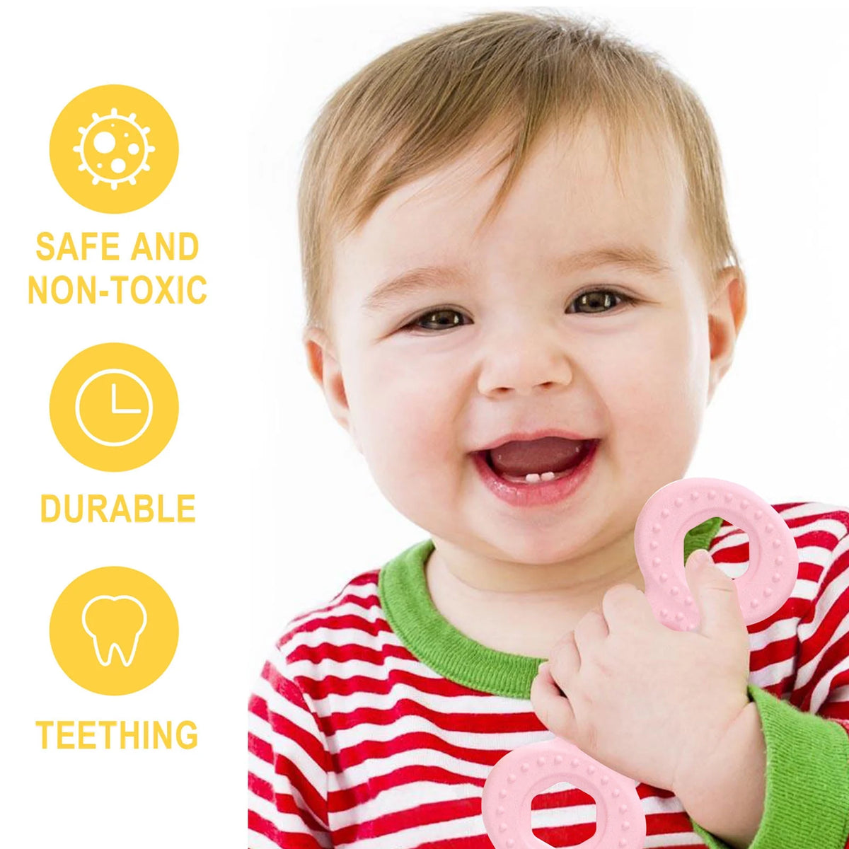 Teething Toys BPA-Free Silicone 4 Toys T3098