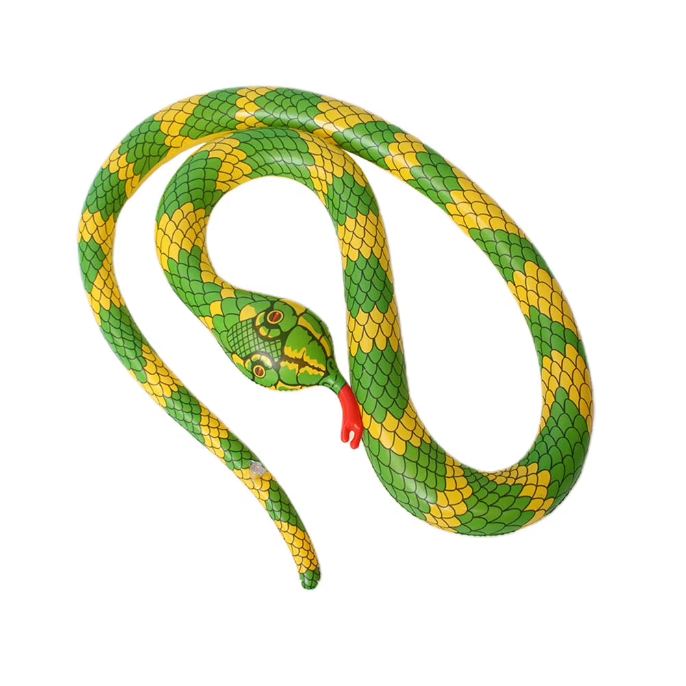 Yellow Inflatable Snake Toy E2691