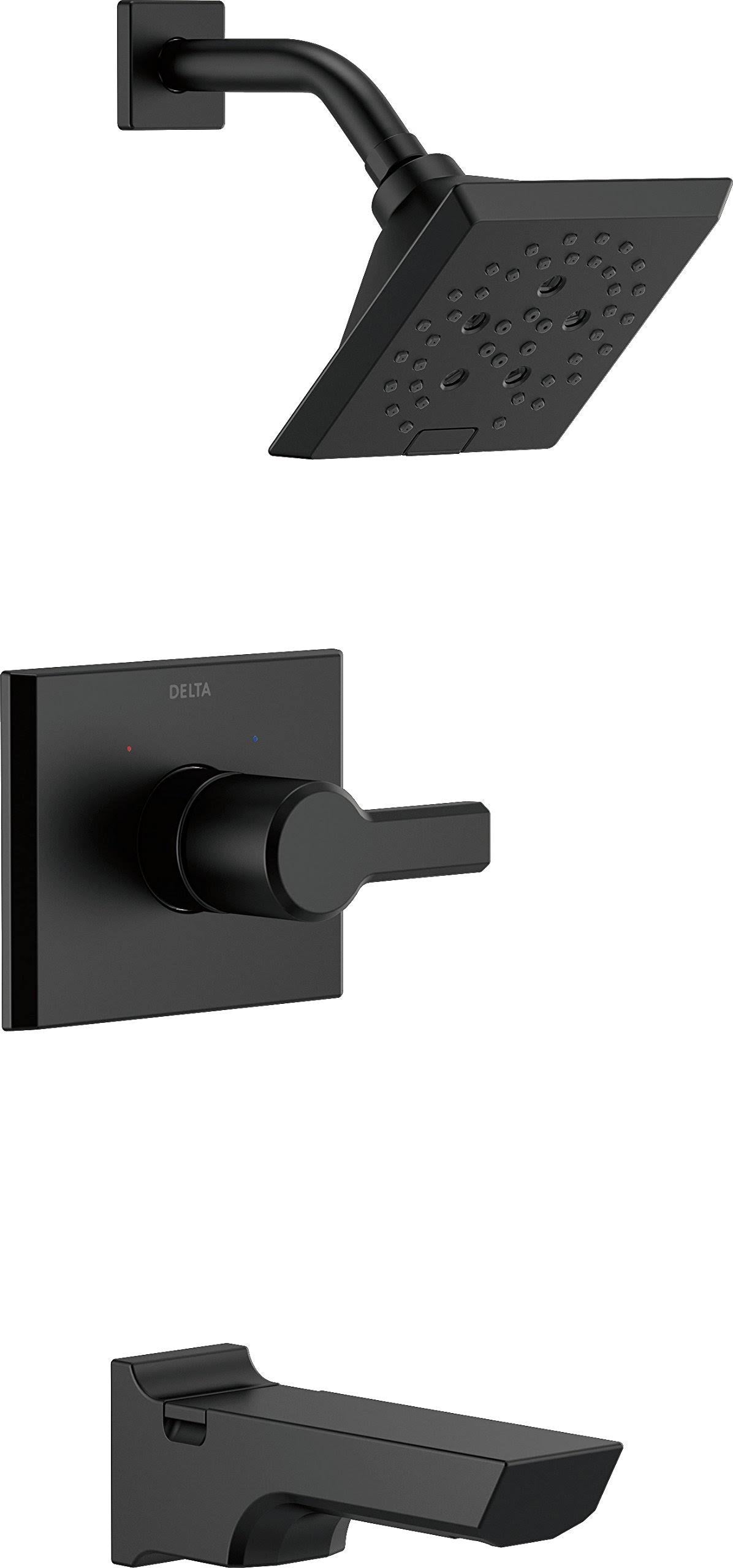 Matte Black Tub and Shower Trim F64213
