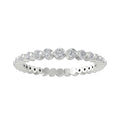 10K White Gold Lab Grown Diamond Eternity Band Ring J6615