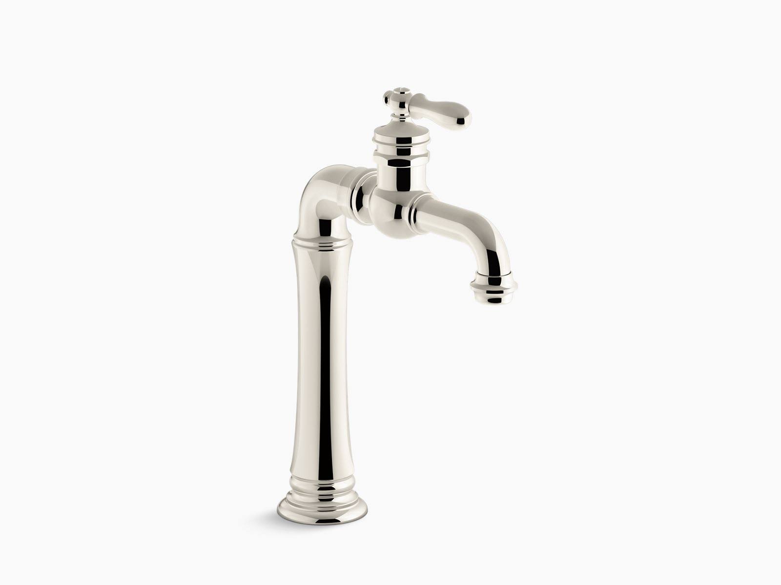 Polished Nickel Bathroom Sink Faucet X4963