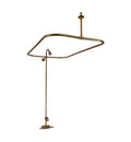 Converto Shower with Rect Rod Code Spout Brushed Nickel N6221