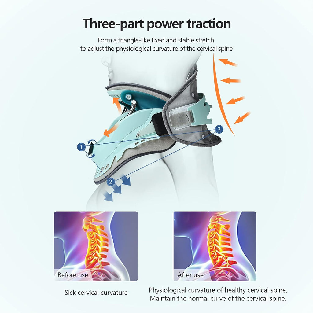 Adjustable Inflatable Cervical Neck Traction Device T599