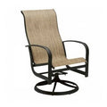 Swivel Patio Dining Chair Fabric: Sailing Salt H520643