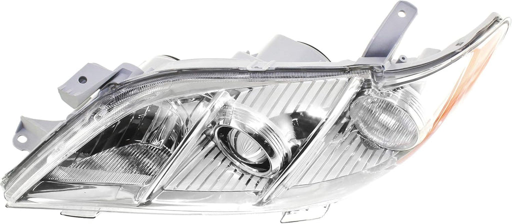 Chrome Housing Amber Reflector Clear Lens Headlight C5486
