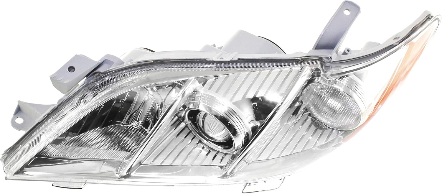 Chrome Housing Amber Reflector Clear Lens Headlight C5486