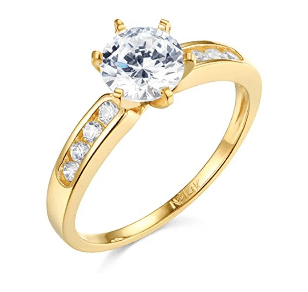 14K Yellow Gold Engagement Ring Set C426408