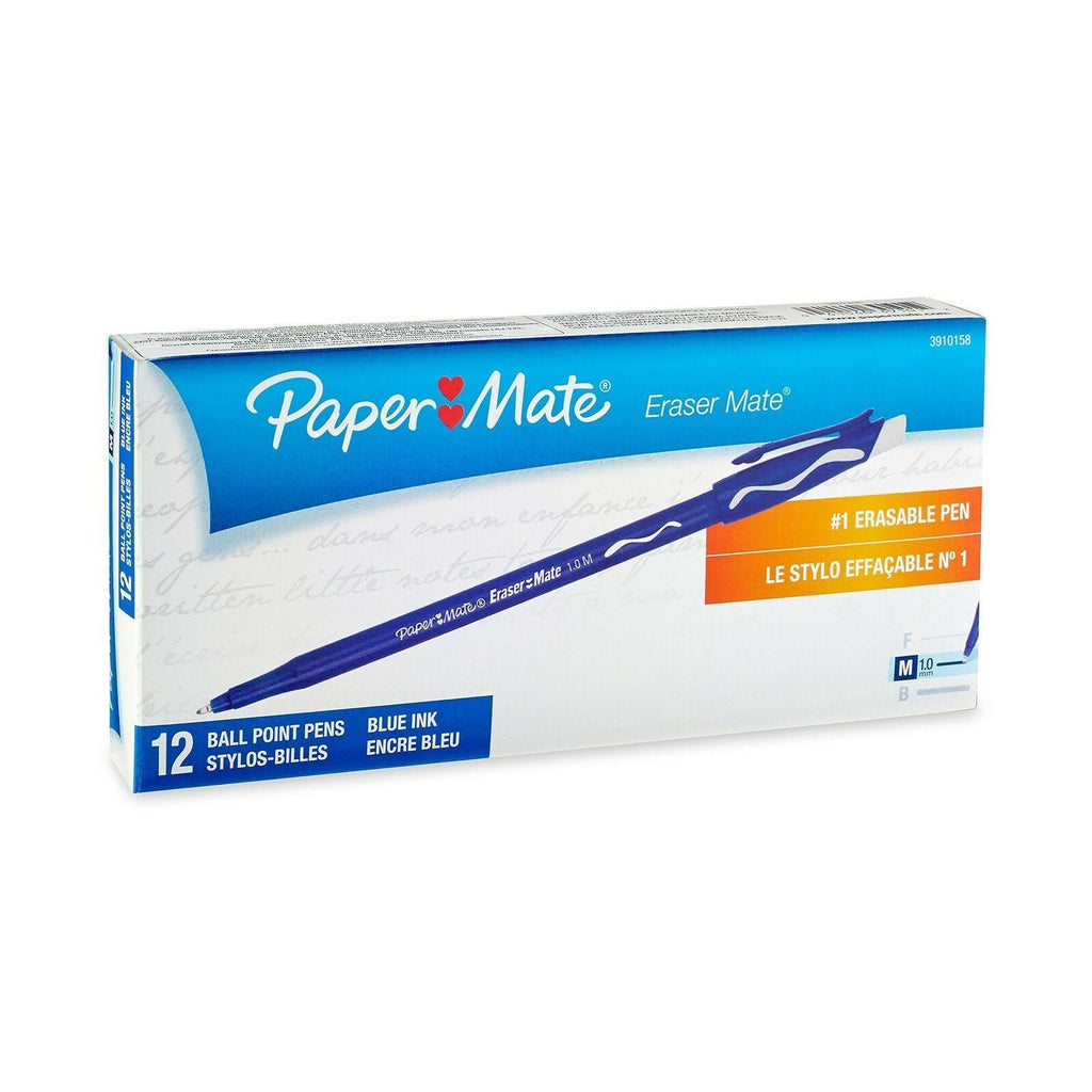 Erasable Pen Medium Point Blue 12-Count B228770